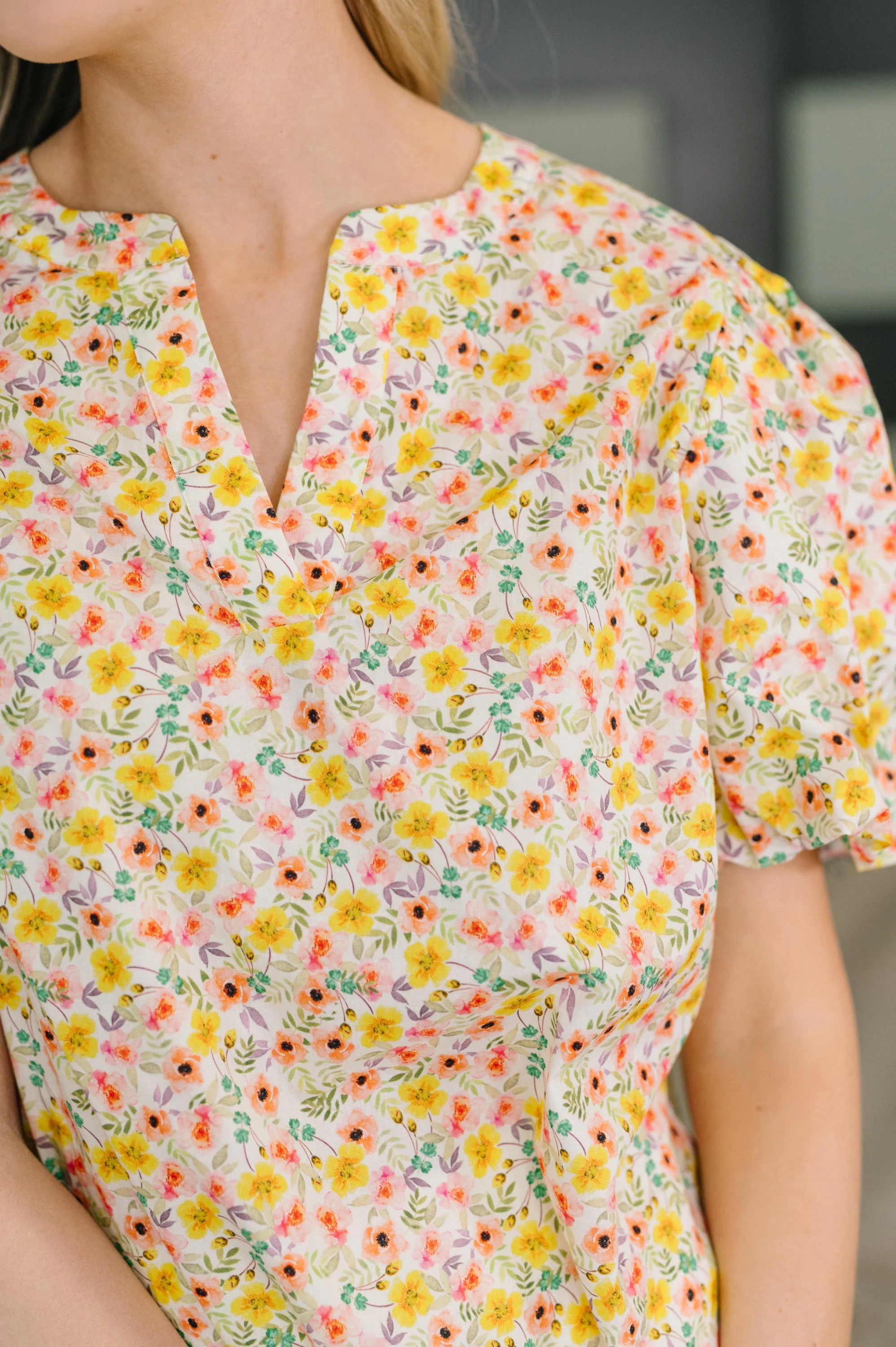 Seven Days a Week Balloon Sleeve Blouse — view 3