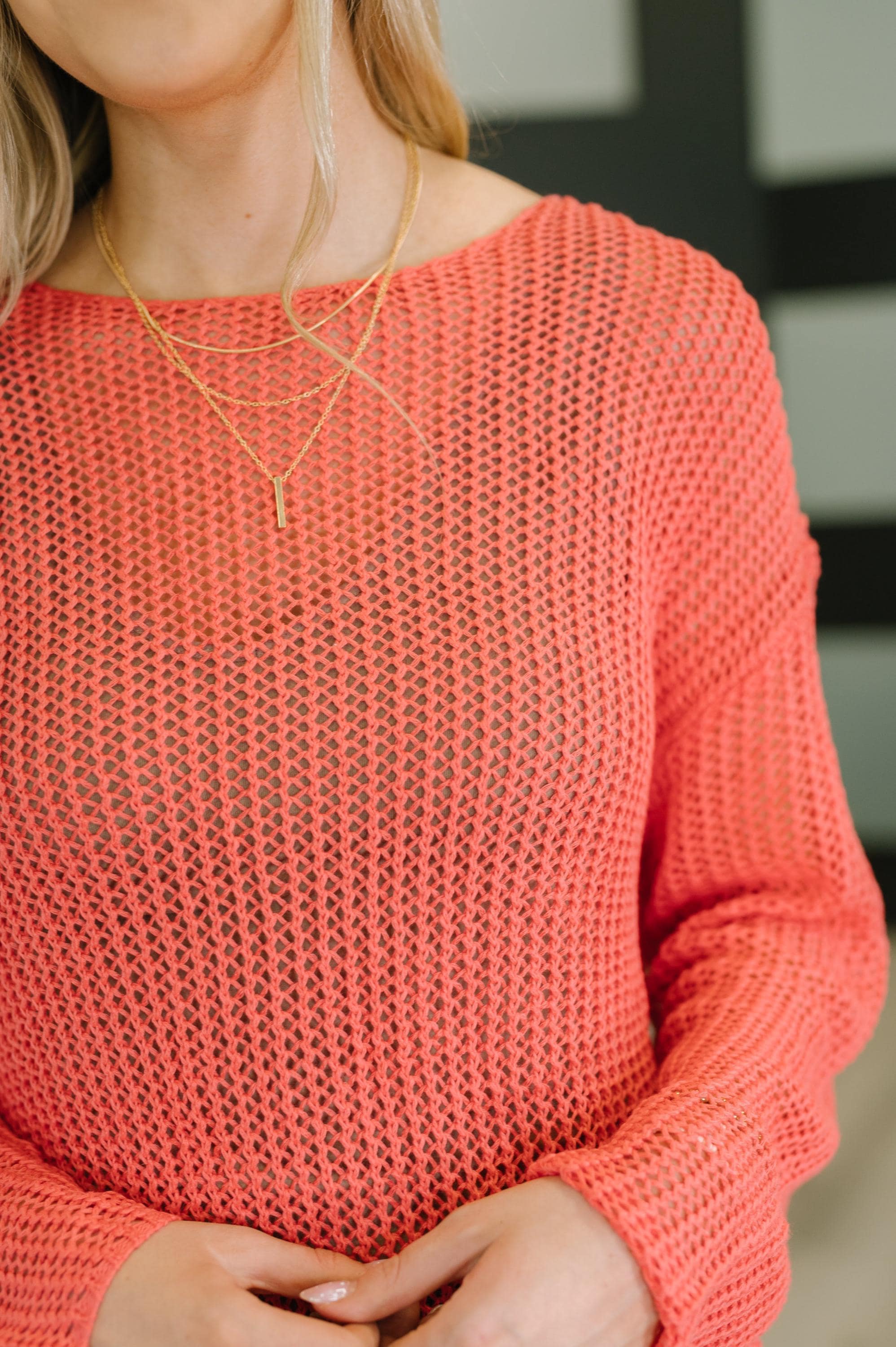 Pumpkin Spice Loose Knit Sweater — view 2
