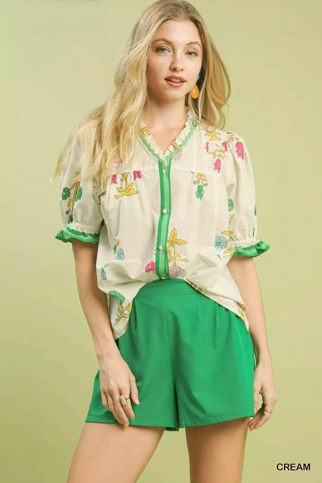 Heirloom Garden Cotton Blouse — view 4