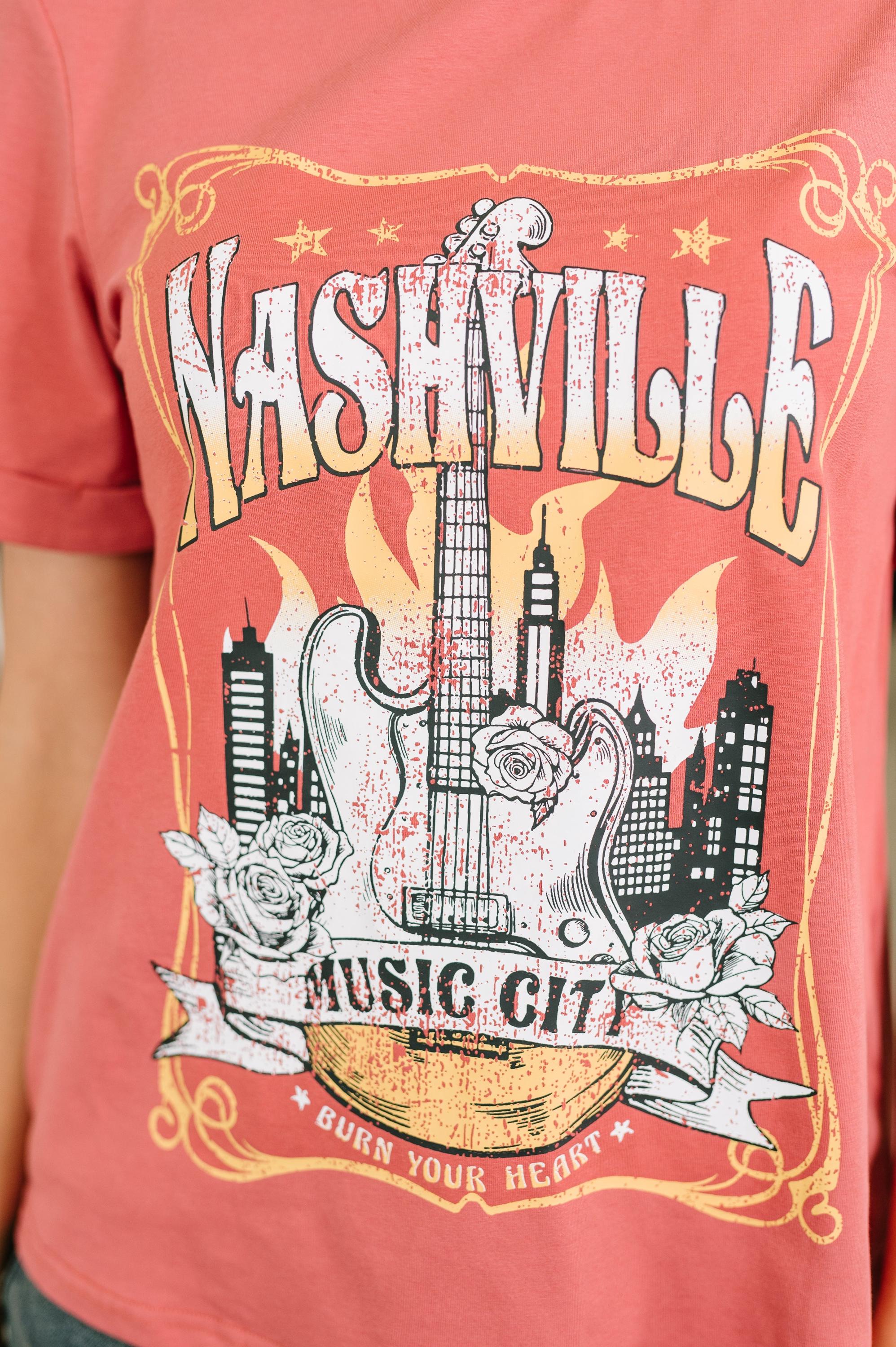 Nashville Music City Casual Graphic Tee — view 2