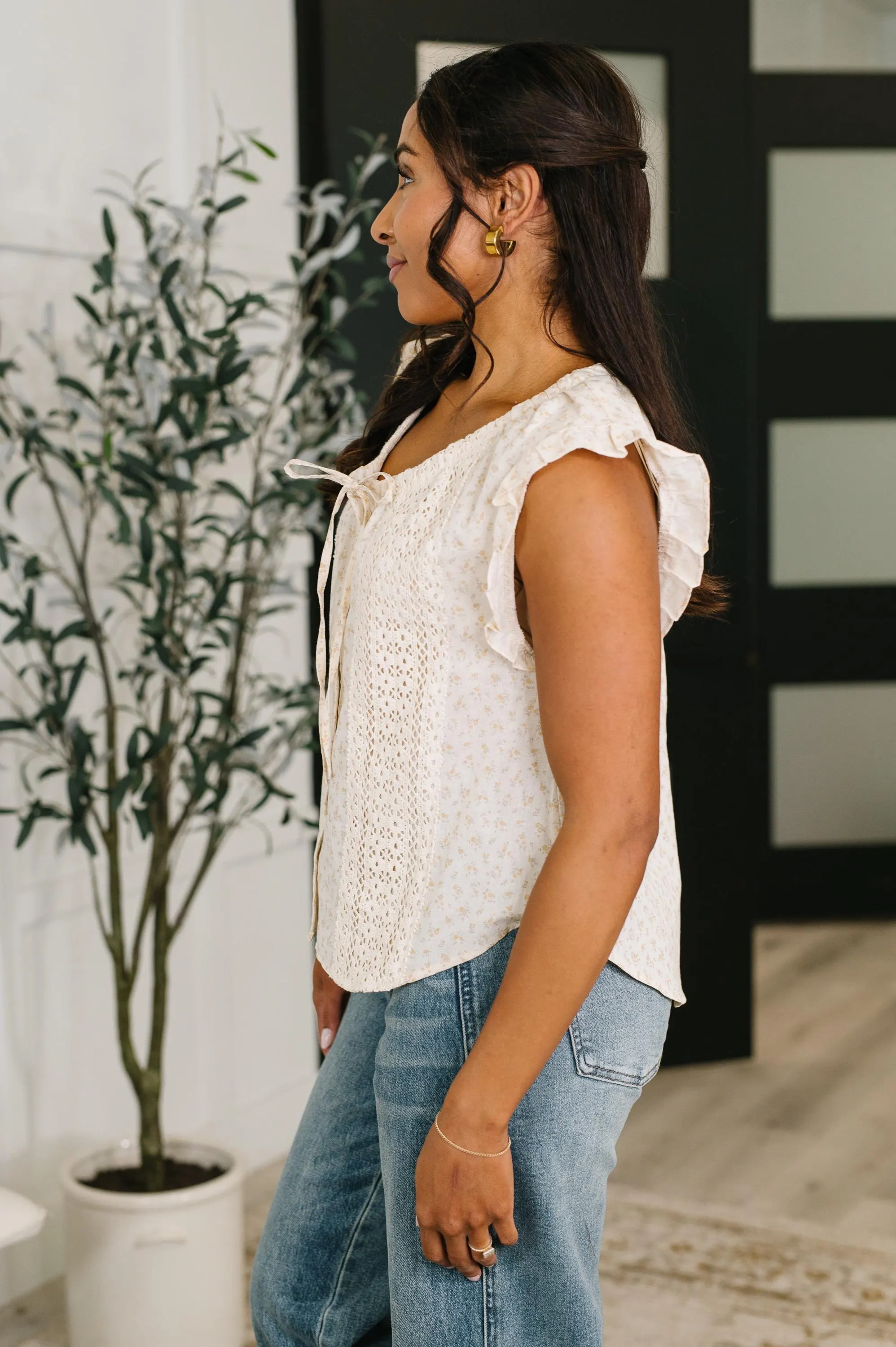 Picnic Petal Lace Detail Top — view 6