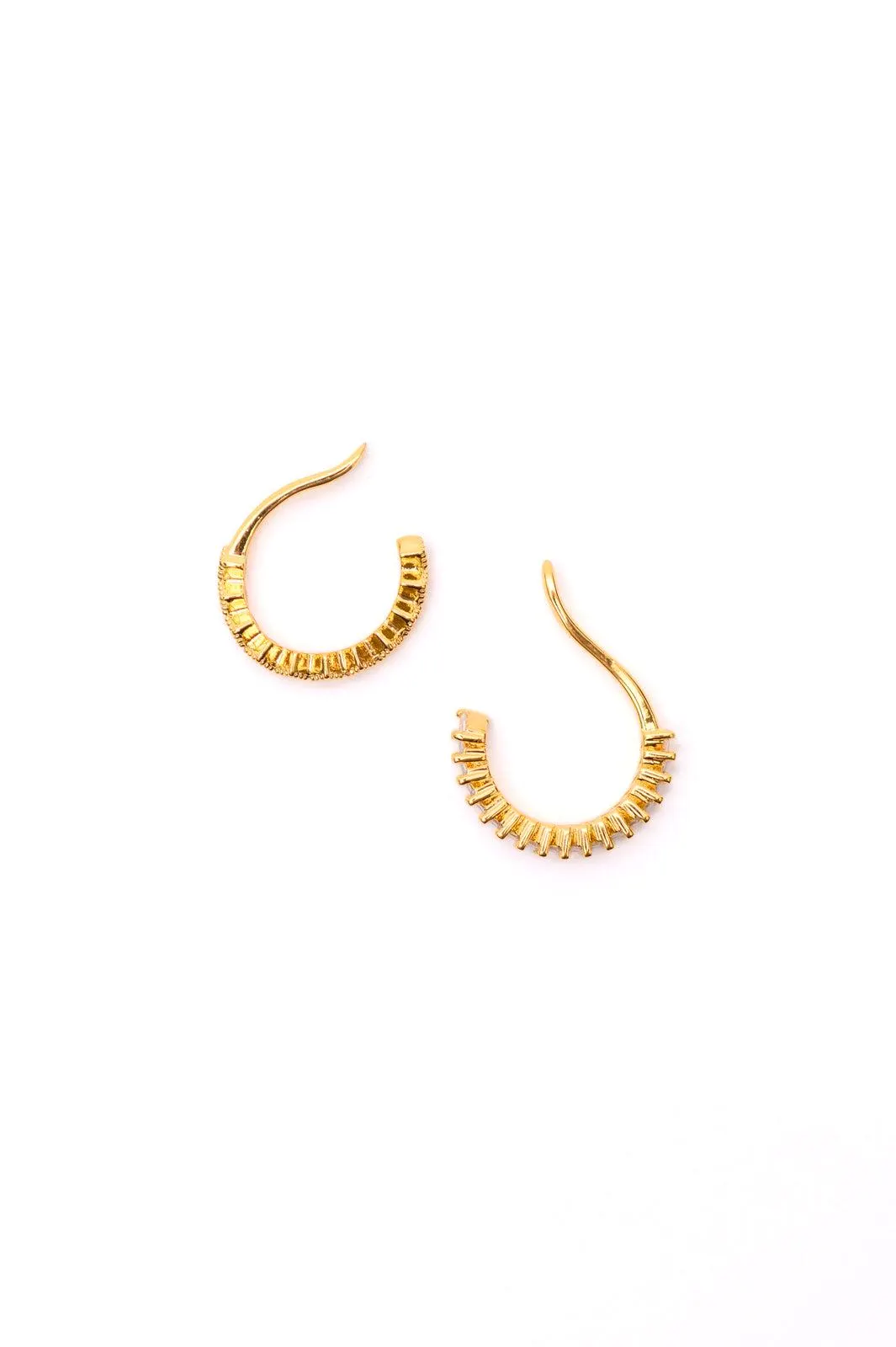 18K Gold in This Together Gold Ear Cuff Set — view 3