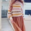 Cherries Darling Cotton Dress in Blush — view 2