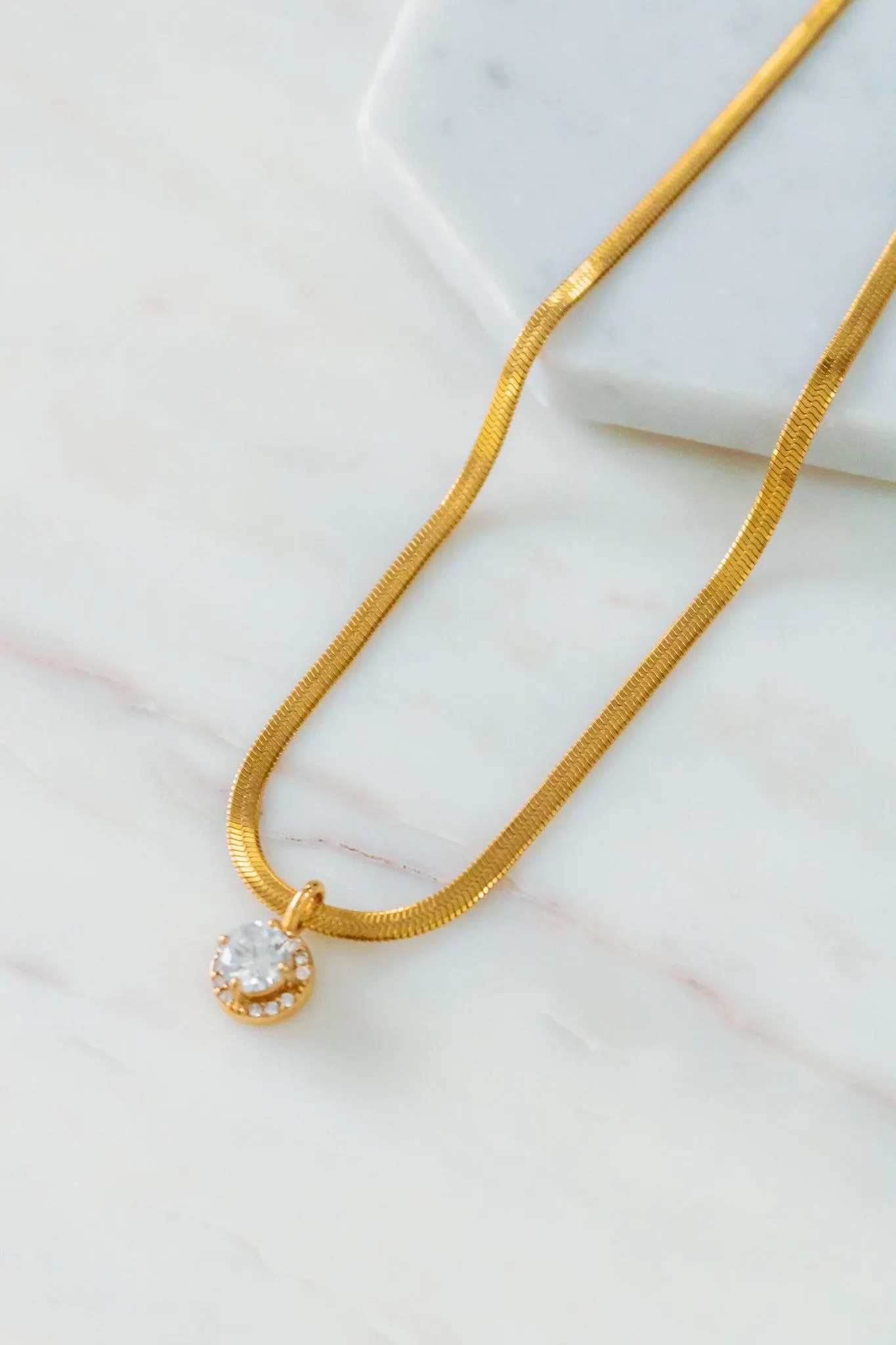 A Little Sparkle 18K Gold Plated Necklace in Gem Gift for