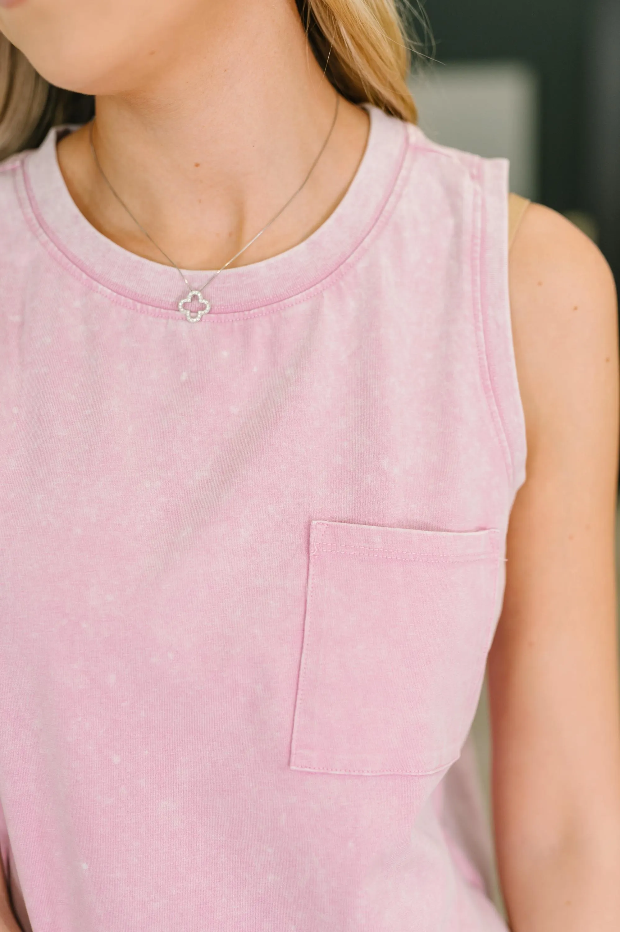 A Look in Your Eyes Mineral Wash Tank Top — view 3