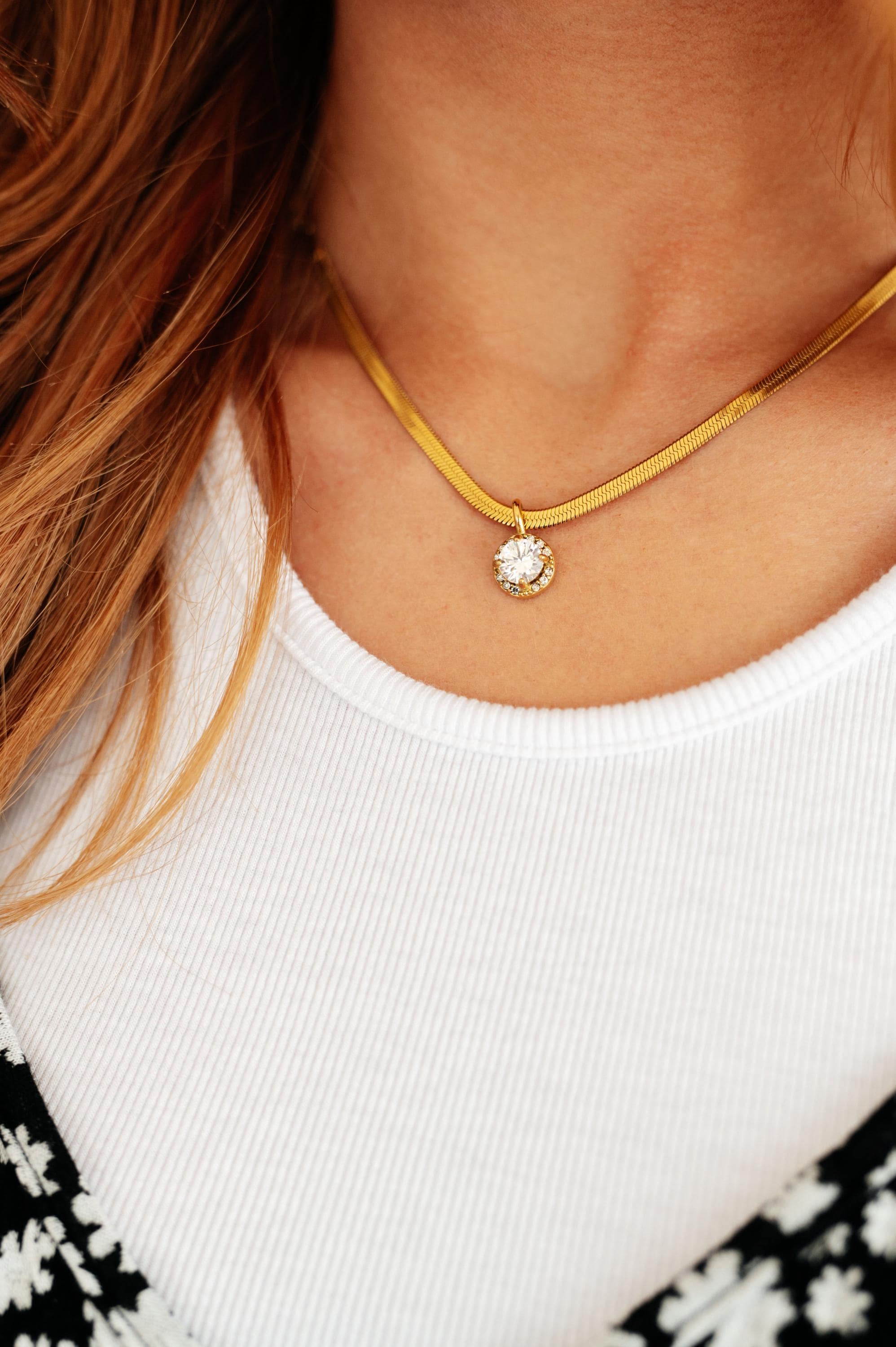 A Little Sparkle 18K Gold Plated Necklace in Gem Gift for — view 3