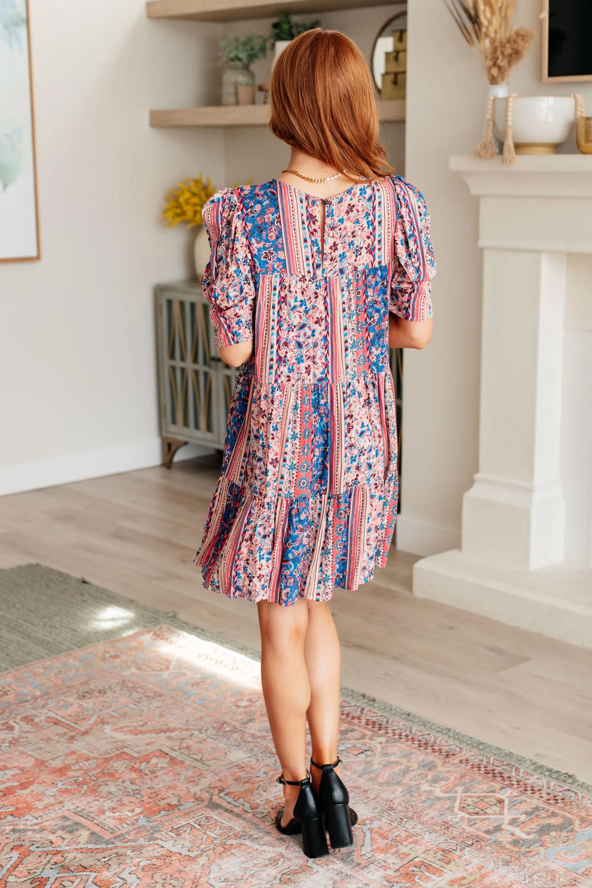 Patchwork Sundress It's a Delicacy Tiered Dress — view 7
