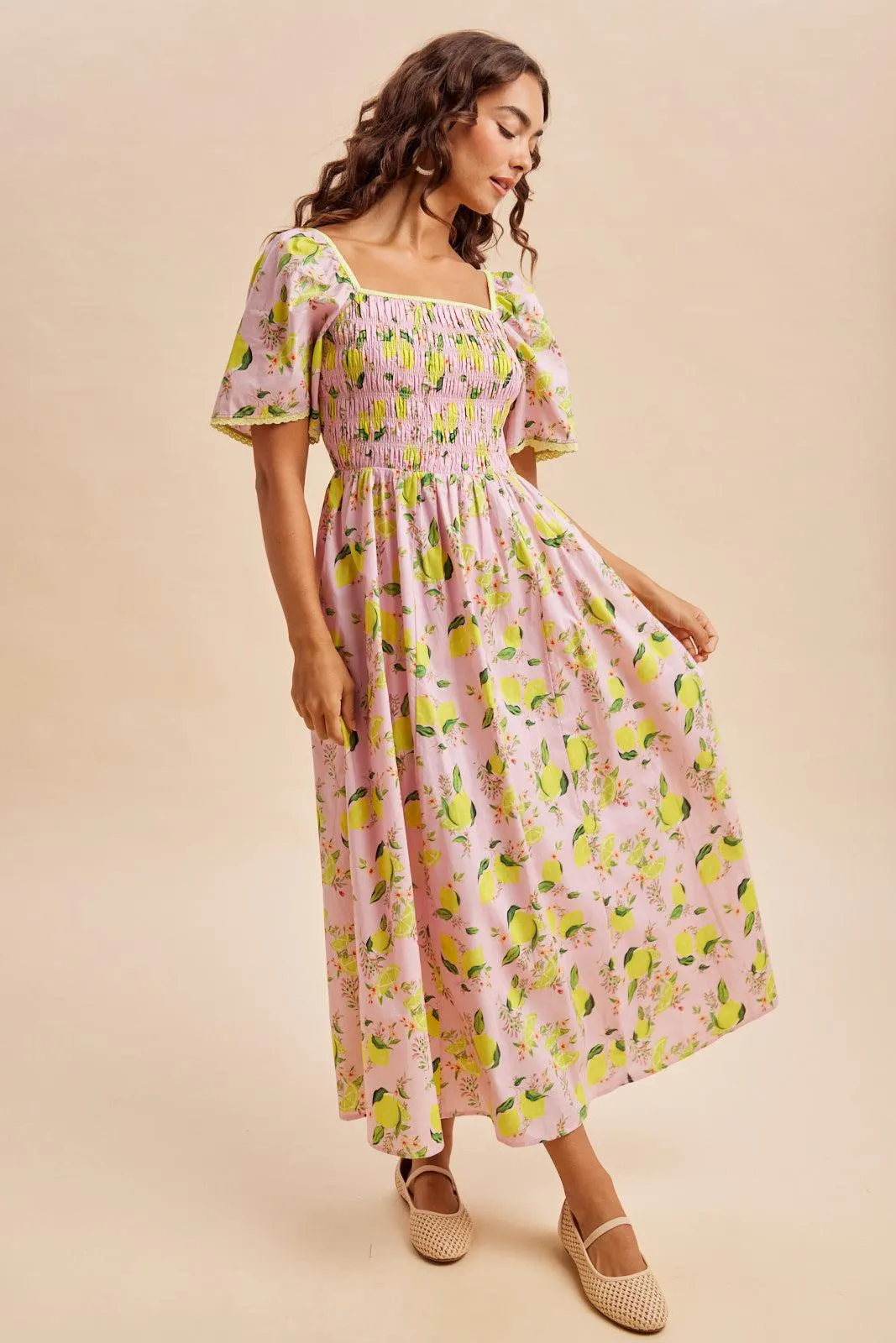 Strawberry Lemonade Maxi Dress