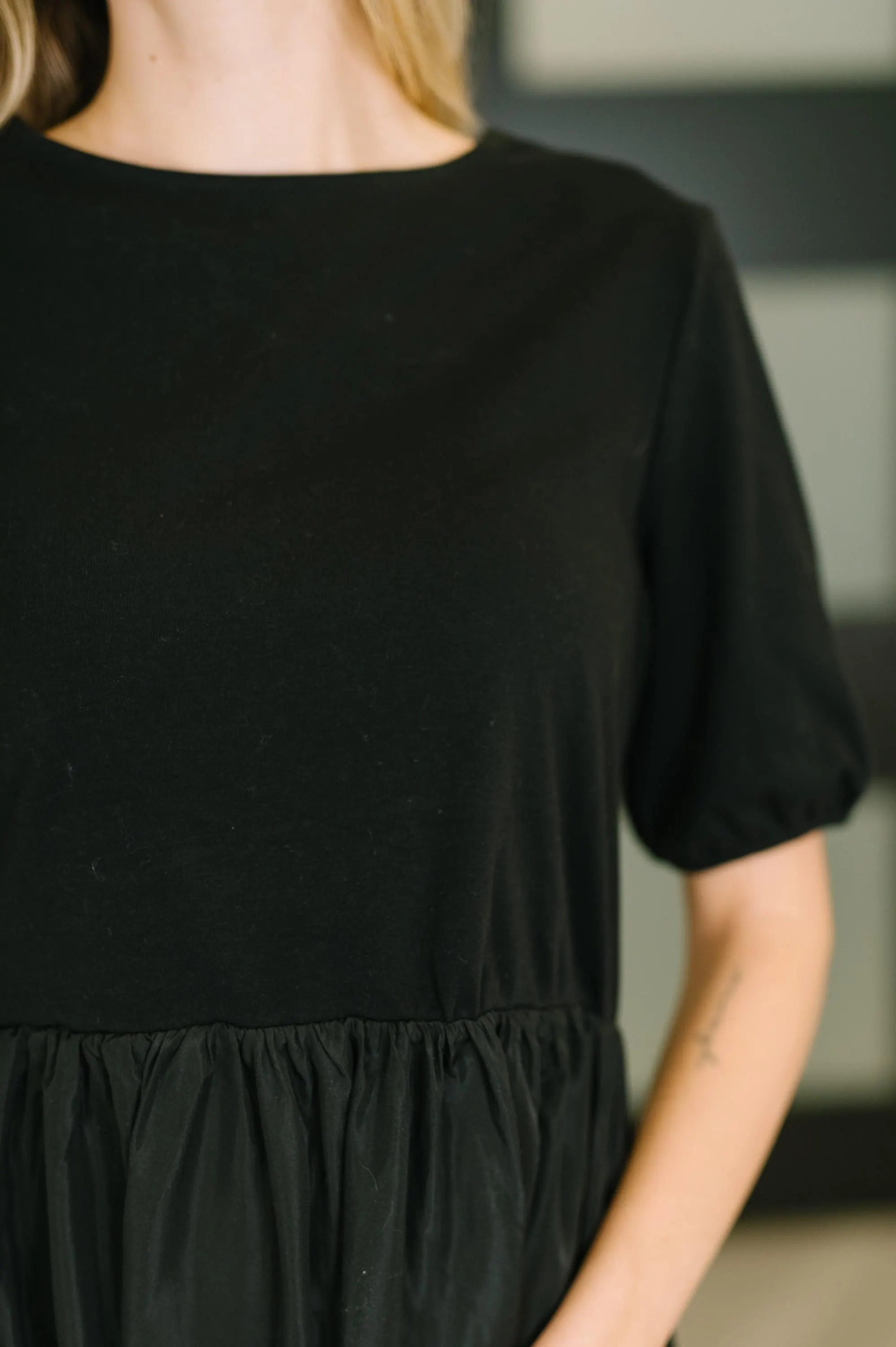 Classy Charm Midi Black Dress — view 2