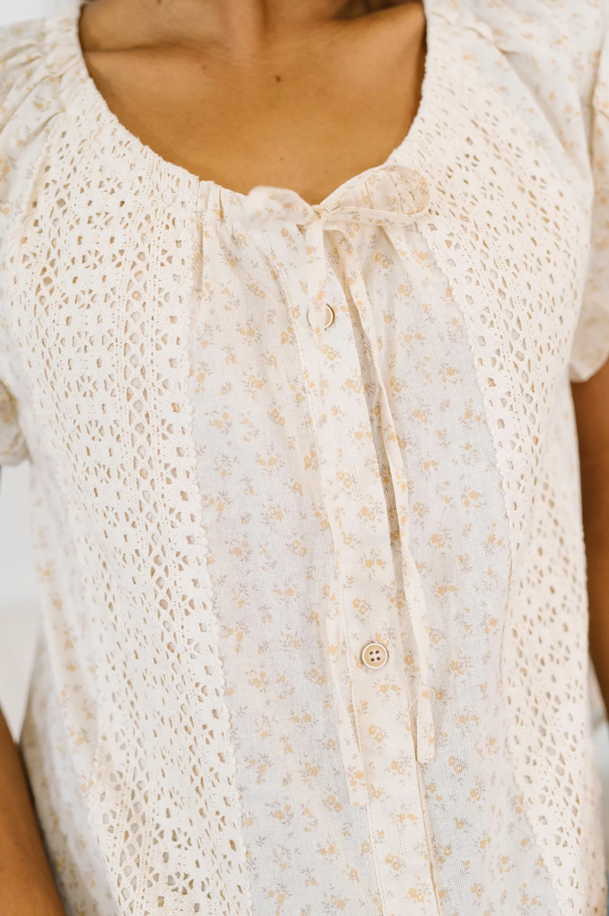 Picnic Petal Lace Detail Top — view 3