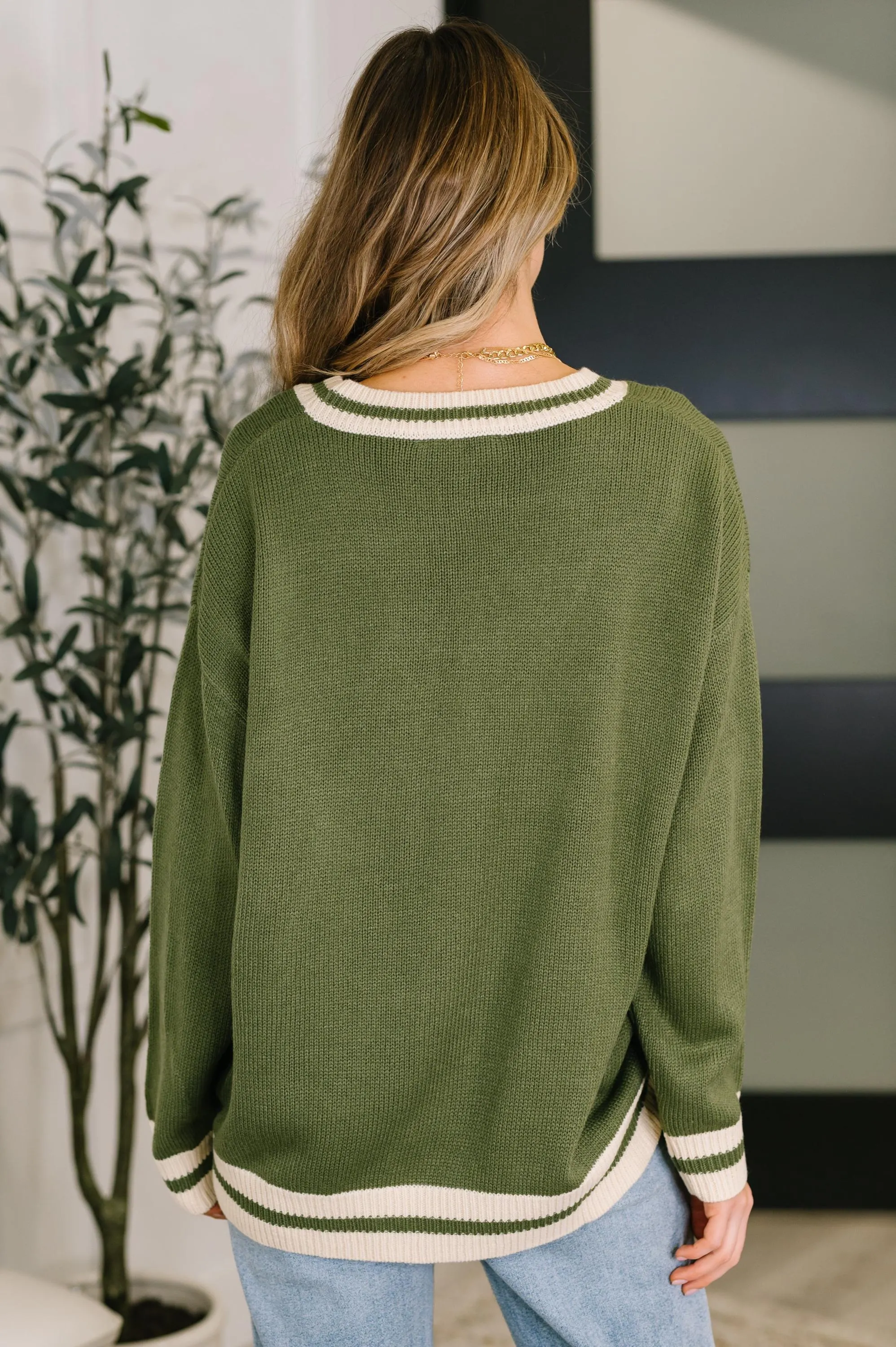 Fall Cardigan Sweater Something Simple Full Front Button — view 5
