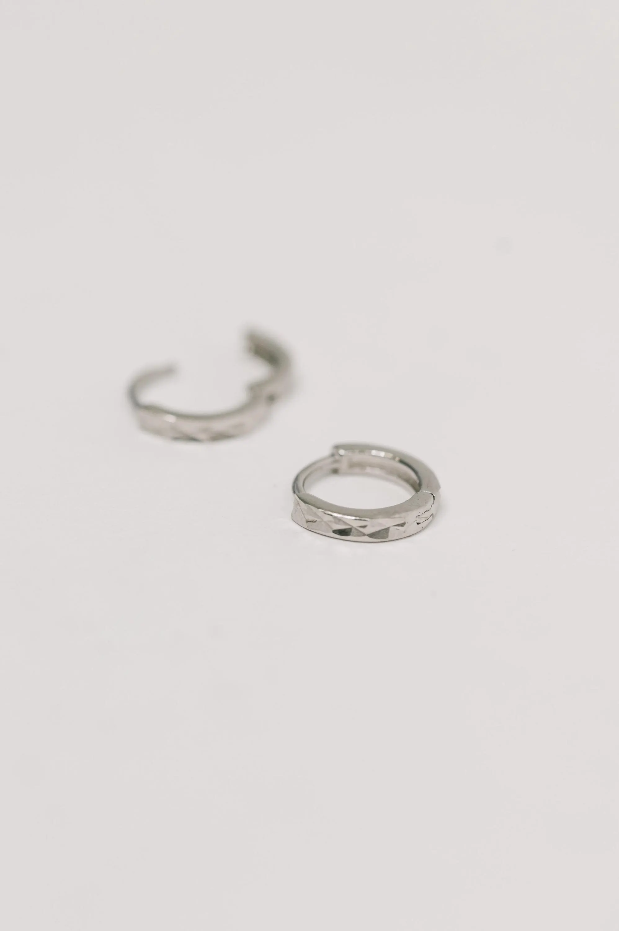 Charming Hammered Sterling Silver Earrings — view 5