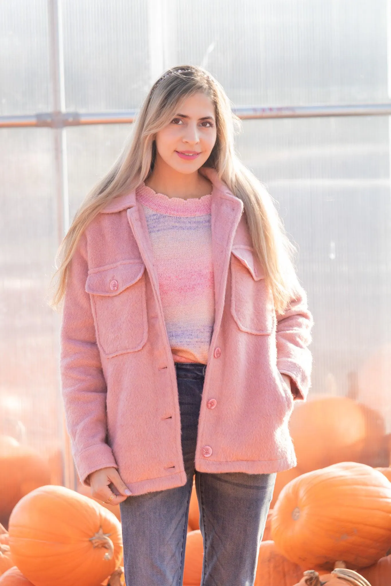 Pretty in Pink Soft Shacket -SALE- — view 13