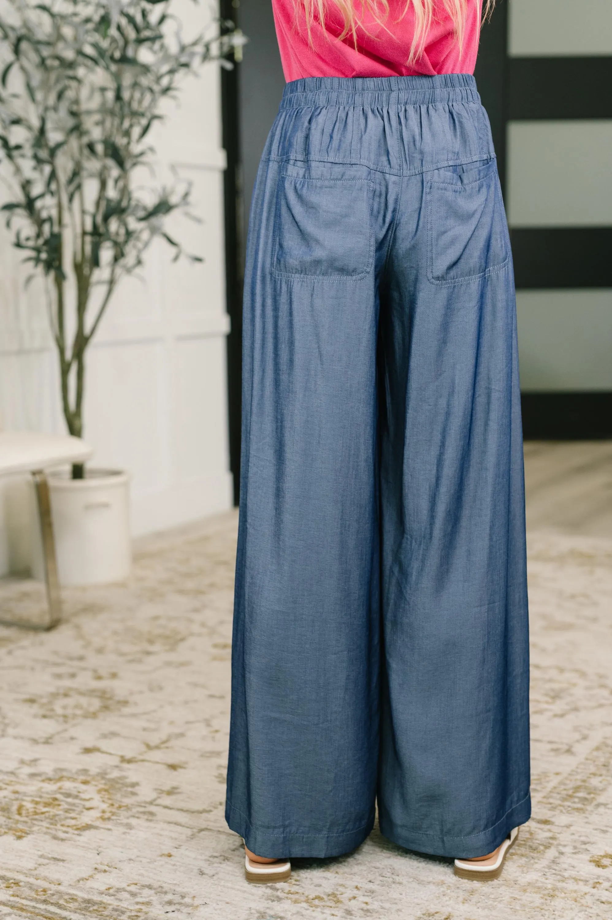 Womems Wide Leg Pants Stroll With a Friend Wide Leg Bottoms — view 5