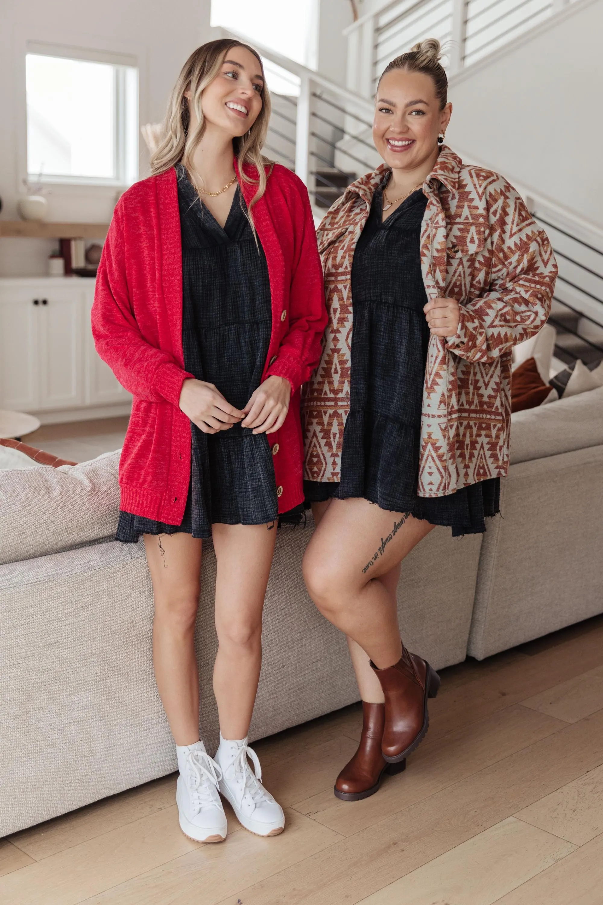 Autumn Darling Mineral Wash Cotton Dress — view 16