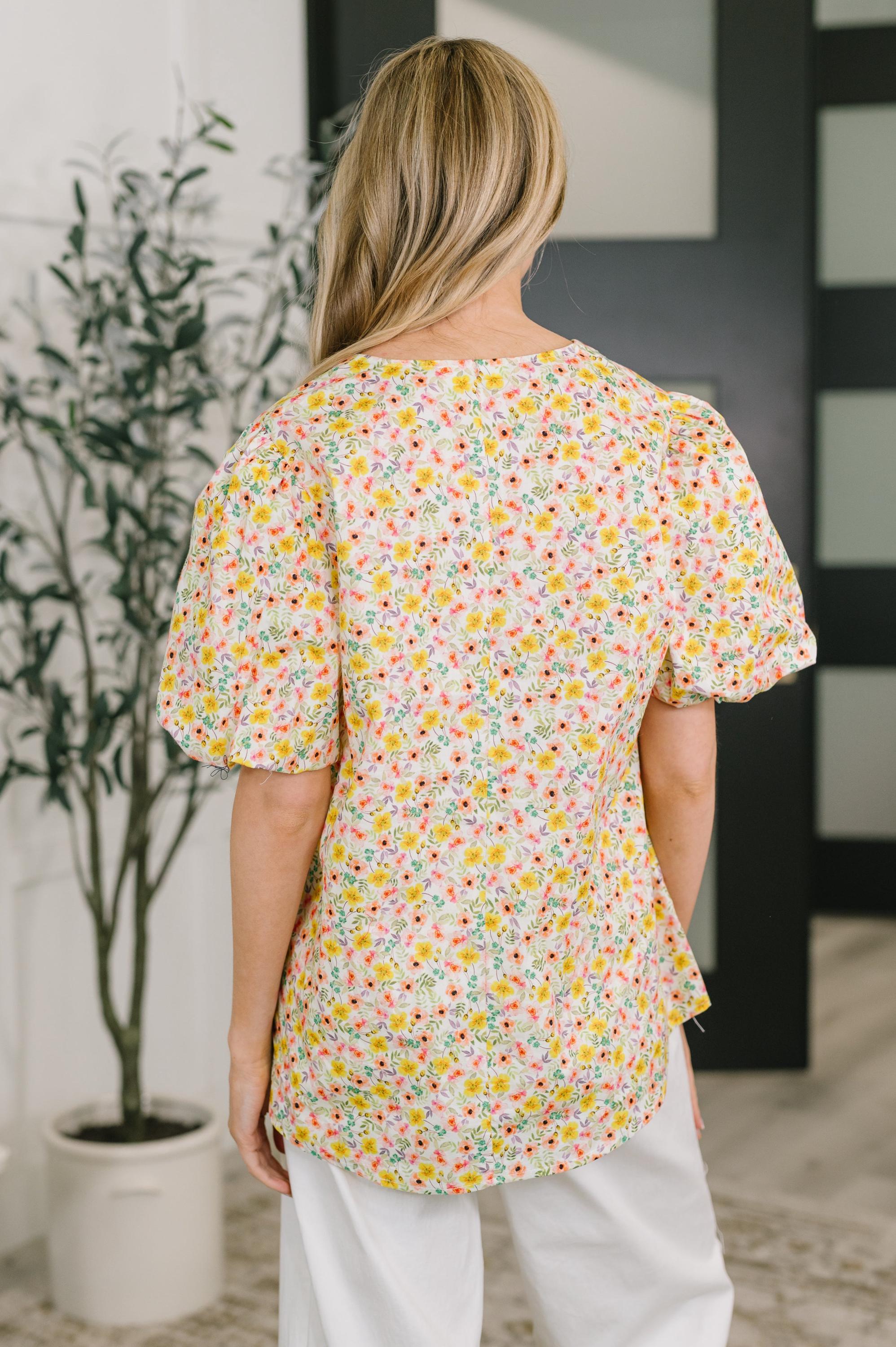 Seven Days a Week Balloon Sleeve Blouse — view 5