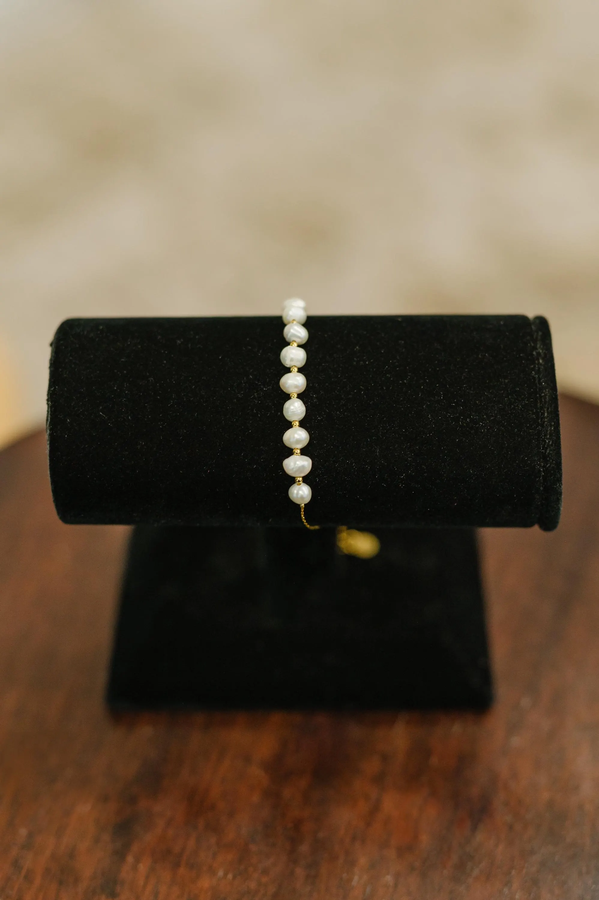 18K Gold Pretty in Pearls Classic Bracelet — view 10