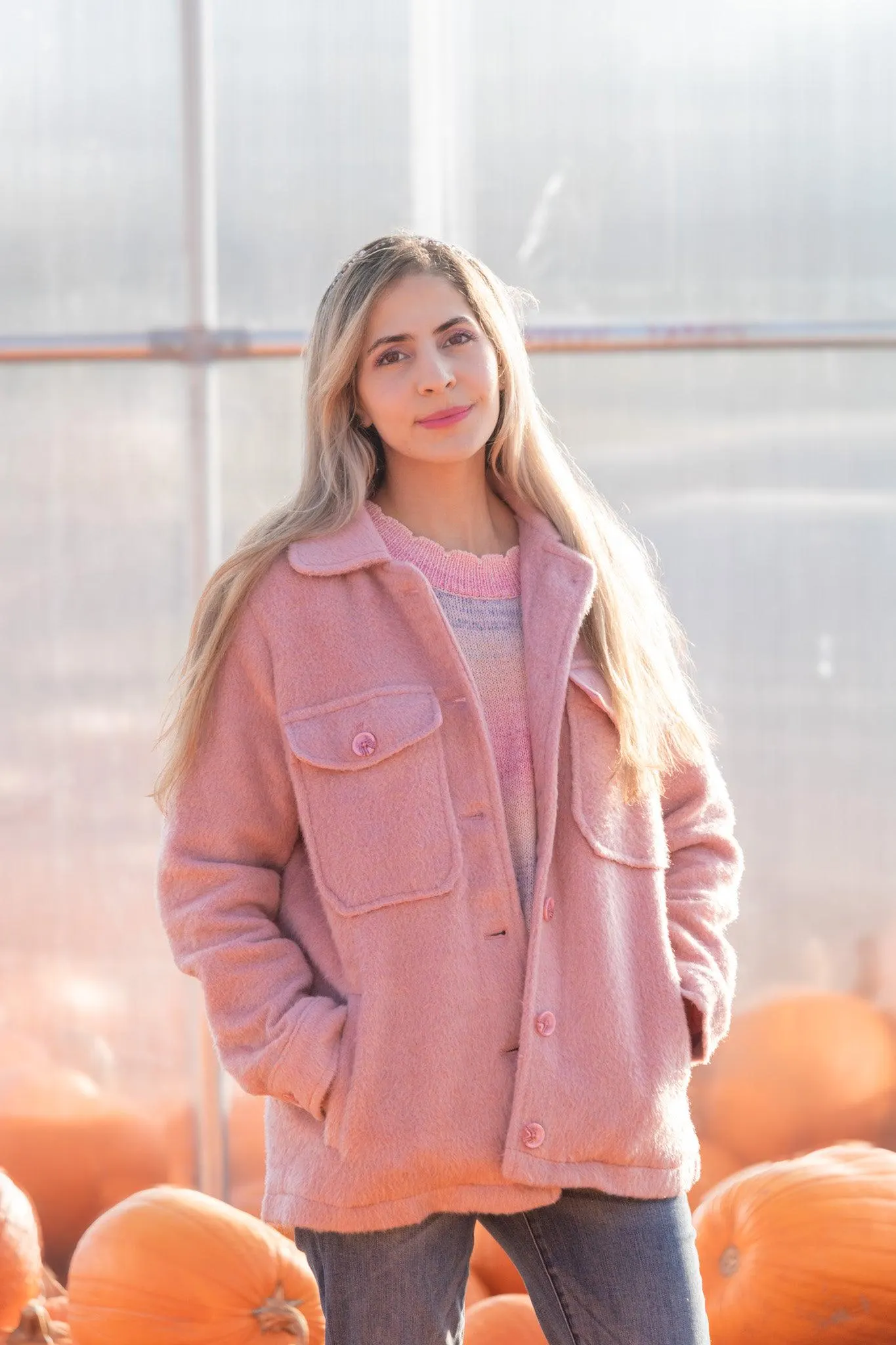 Pretty in Pink Soft Shacket -SALE- — view 16