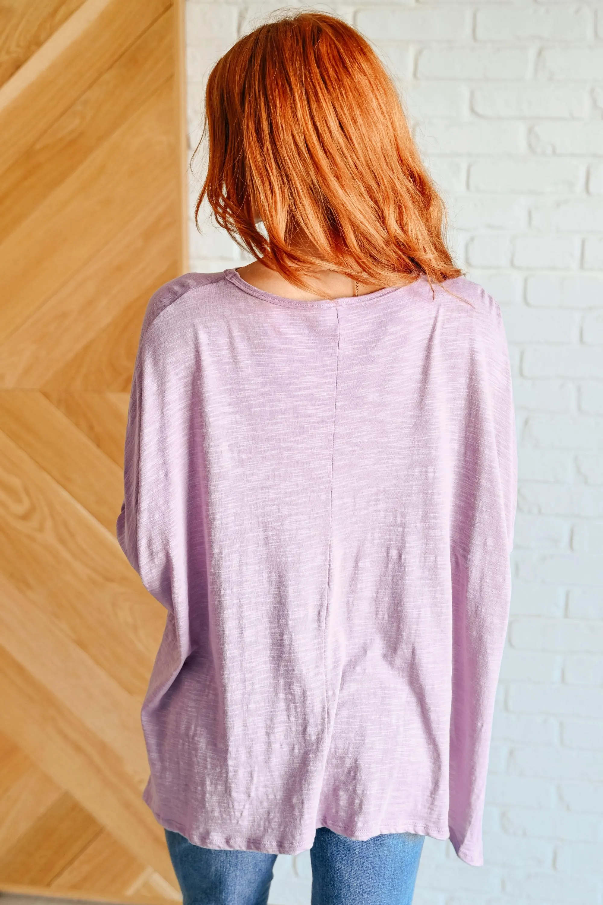 Face It Together Pullover in Lavender — view 3