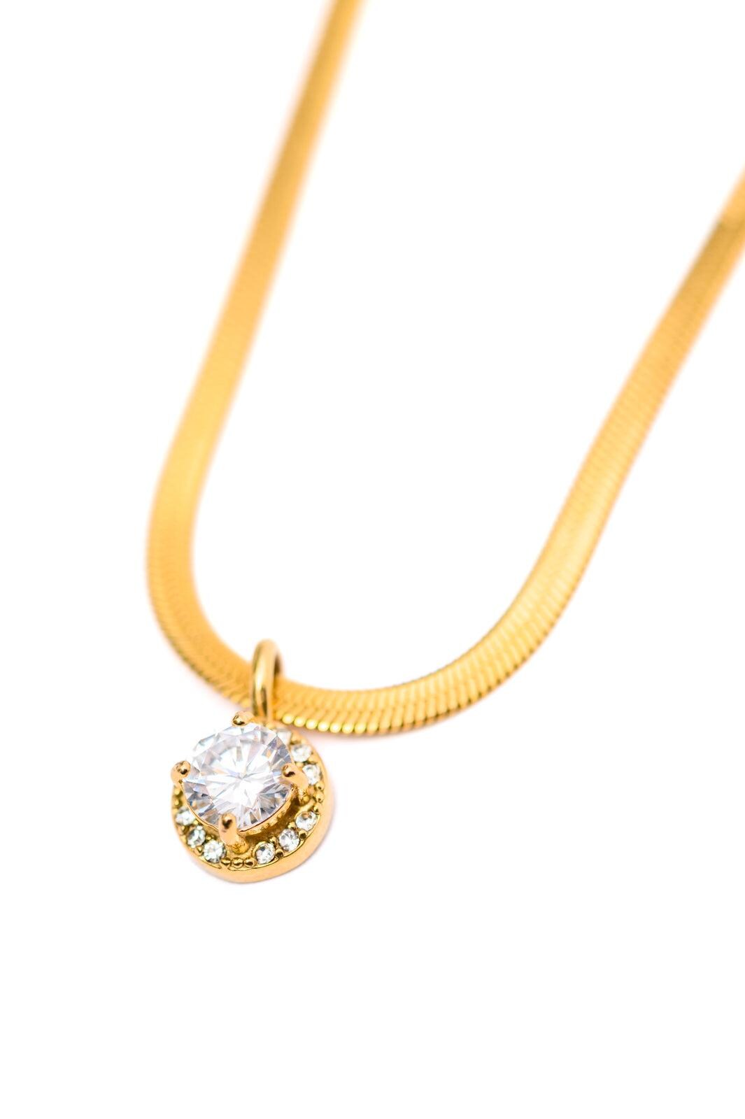 A Little Sparkle 18K Gold Plated Necklace in Gem Gift for — view 7