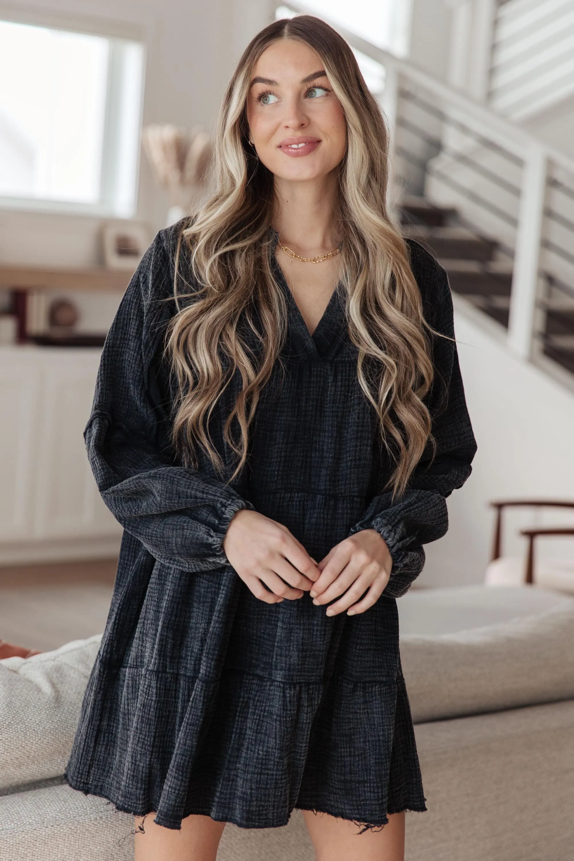 Autumn Darling Mineral Wash Cotton Dress
