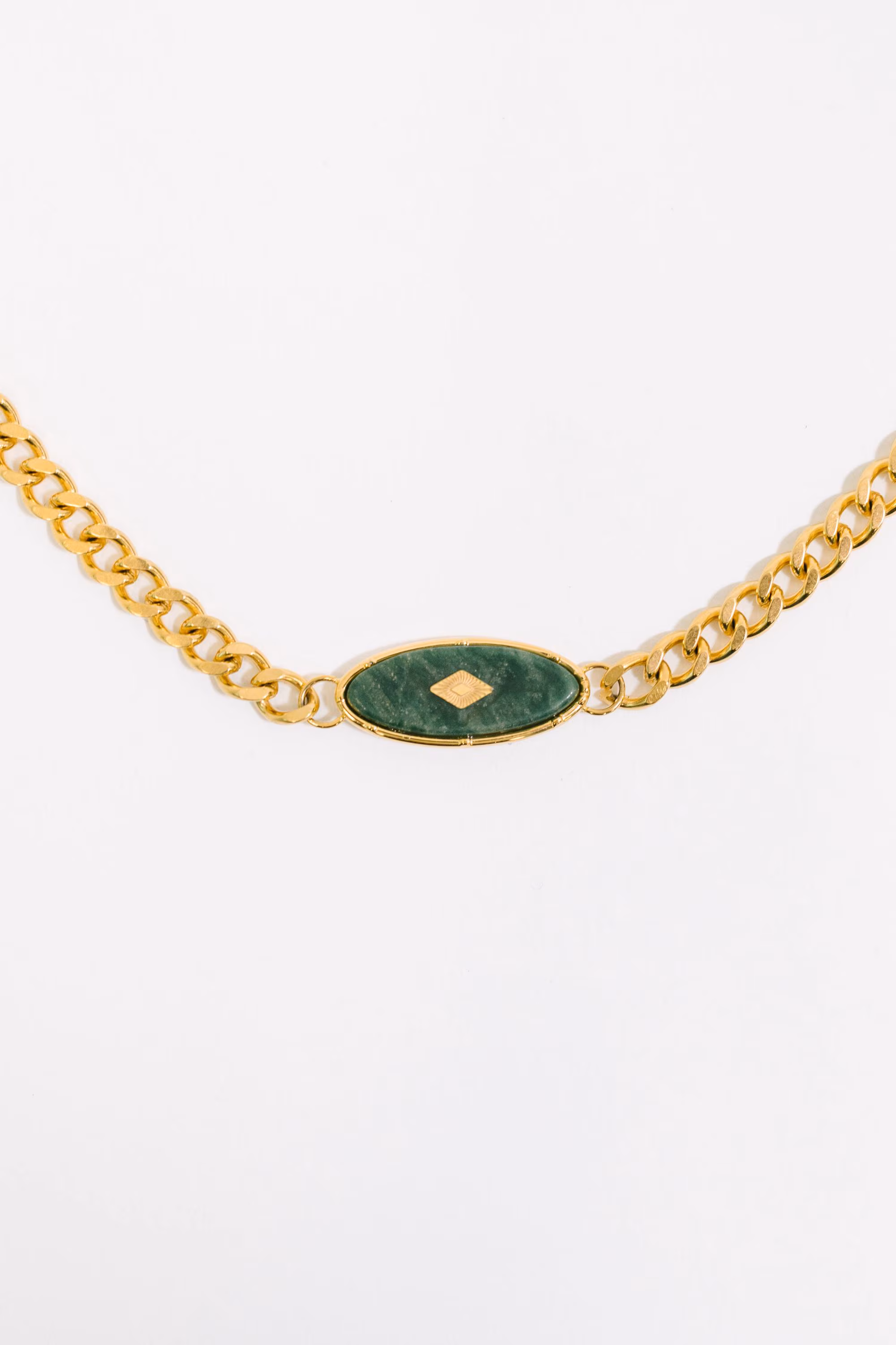 18K Gold Bangle in Jade Bracelet — view 2