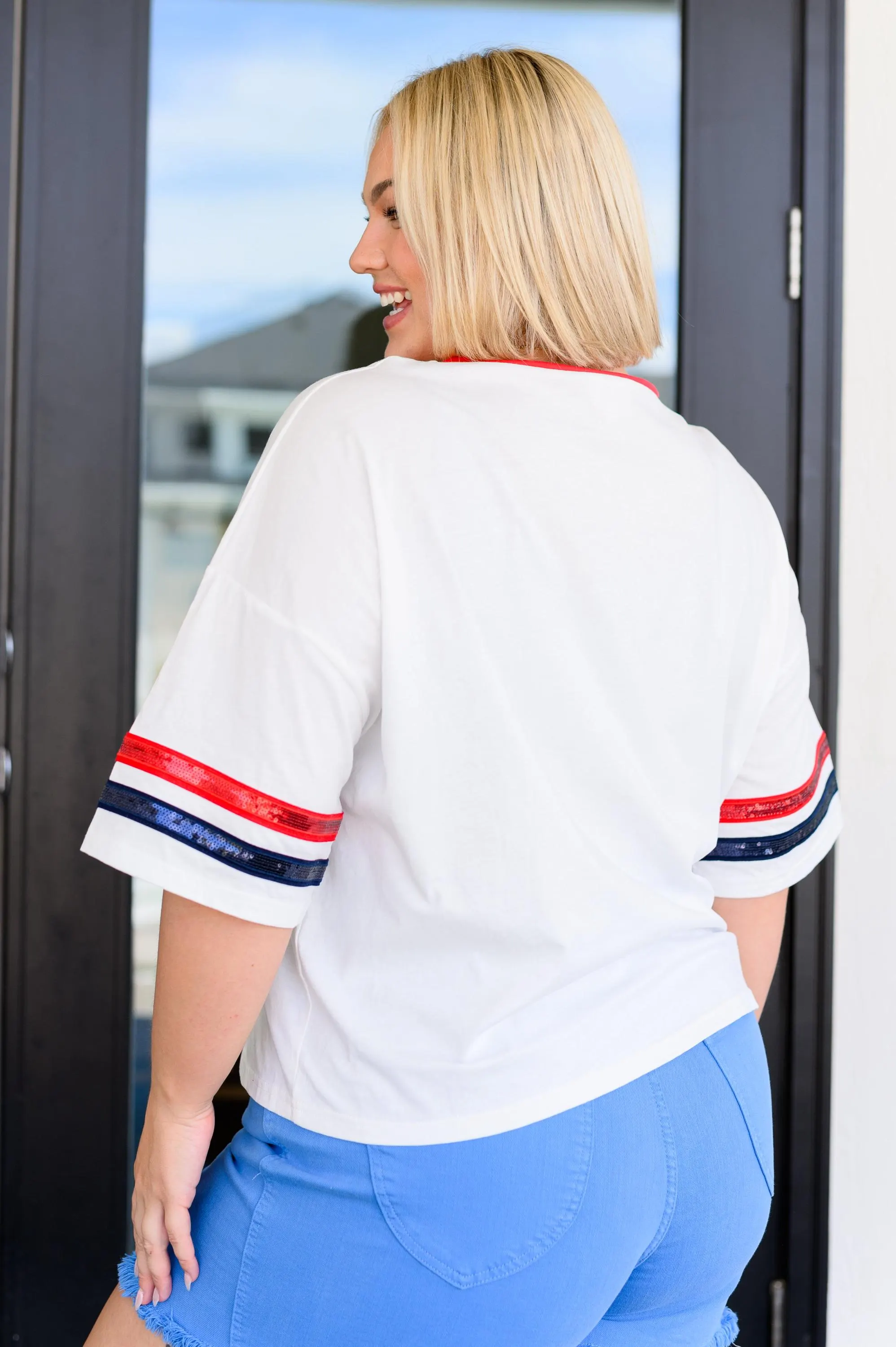 Party in the USA Drop Shoulder Top — view 7