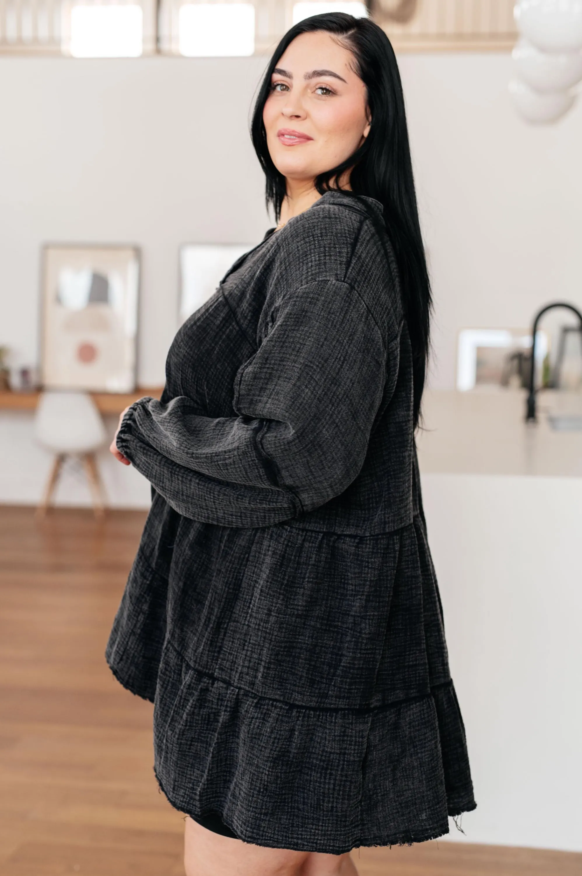 Autumn Darling Mineral Wash Cotton Dress — view 12