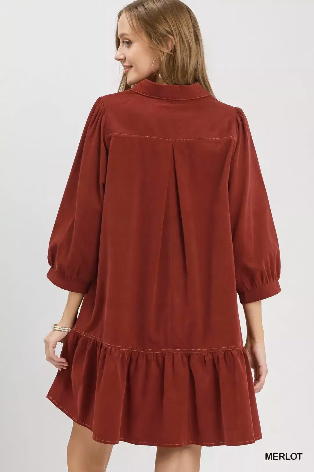 Apple Cider Vinegar Corduroy Dress — view 4