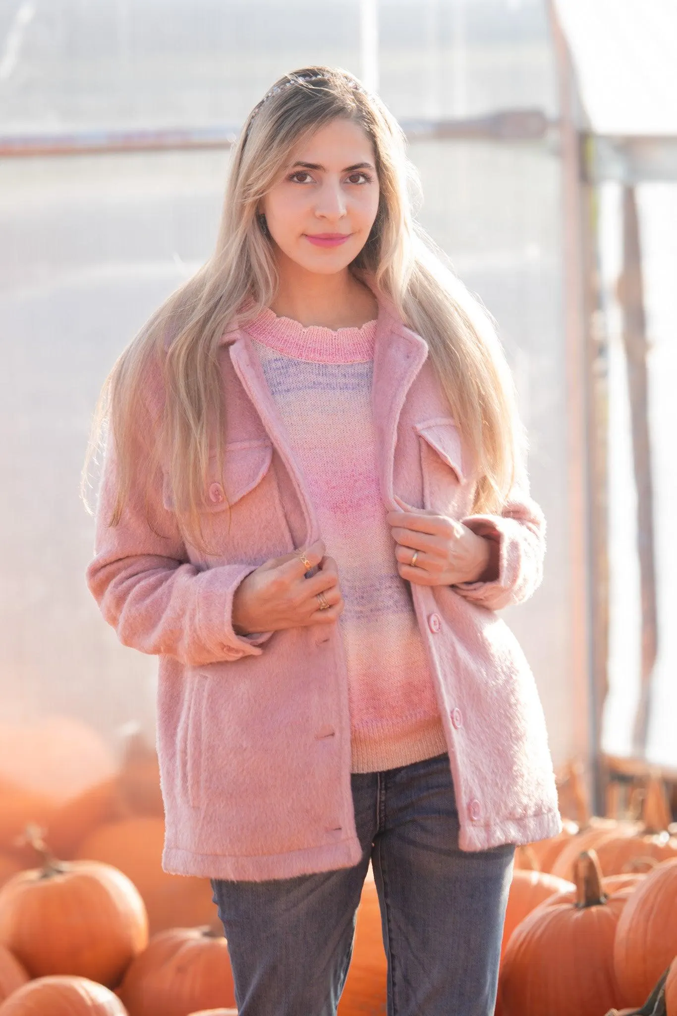 Pretty in Pink Soft Shacket -SALE- — view 7