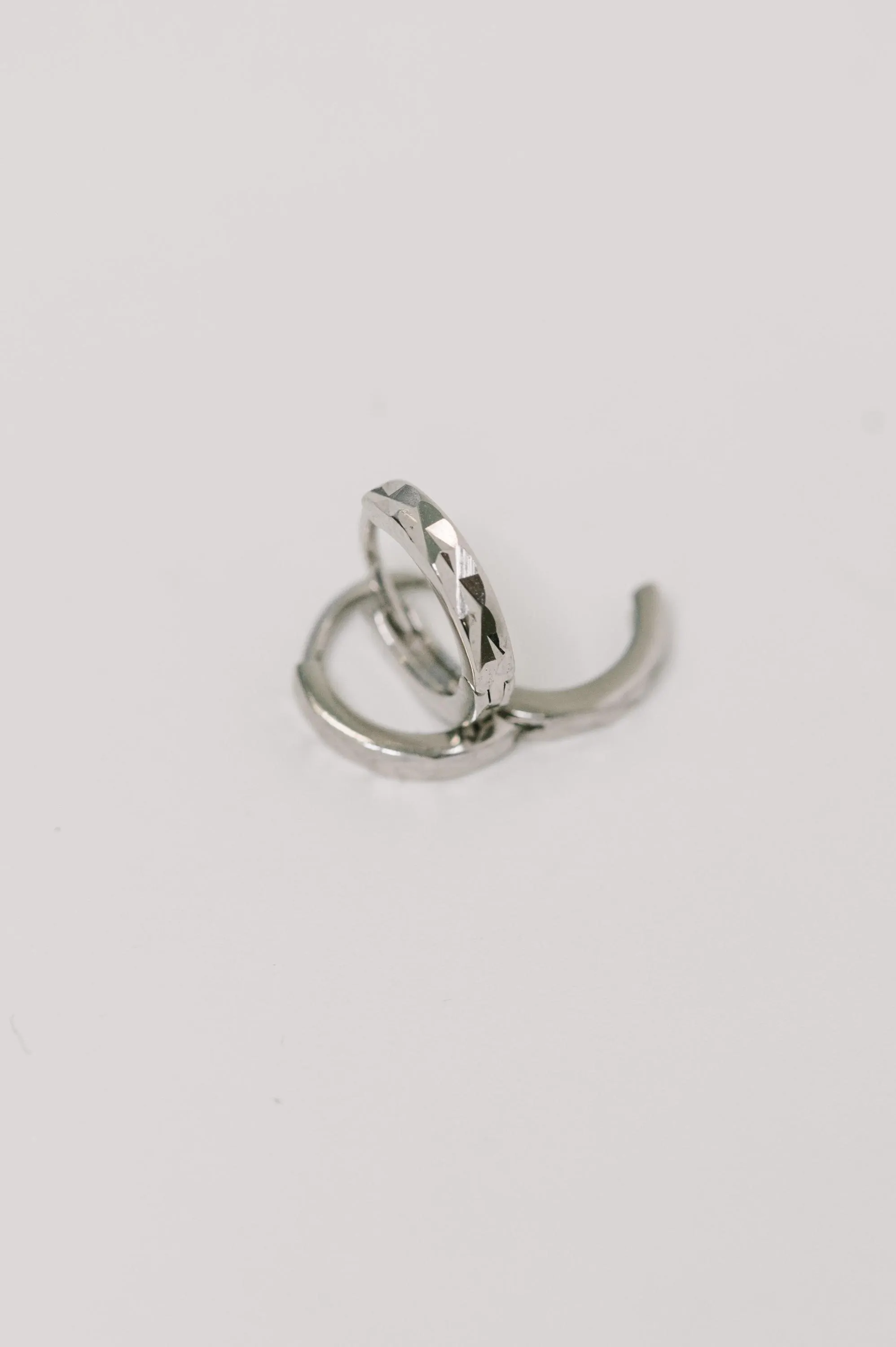 Charming Hammered Sterling Silver Earrings