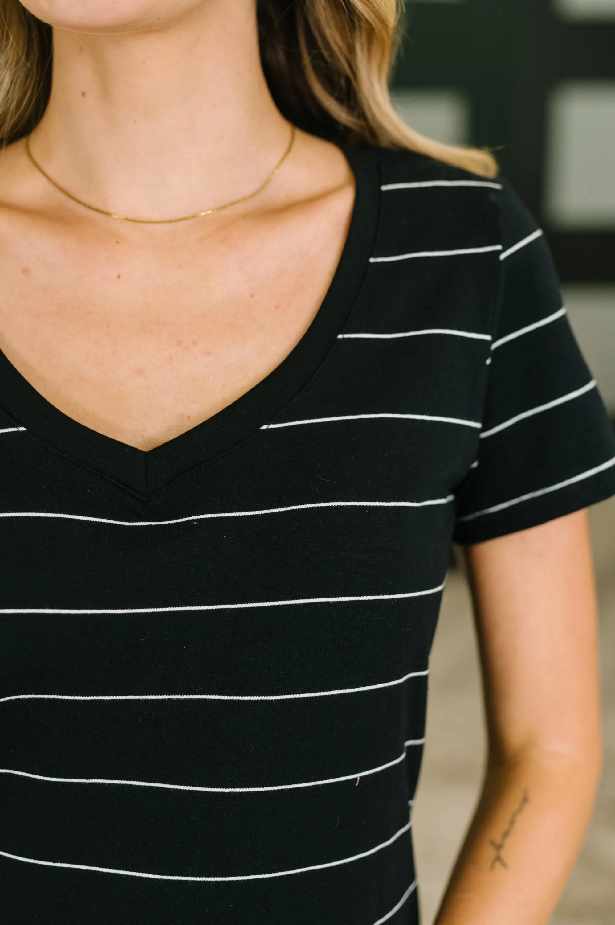 Keep Em' Talkin Scoop Neck Midi Dress — view 3